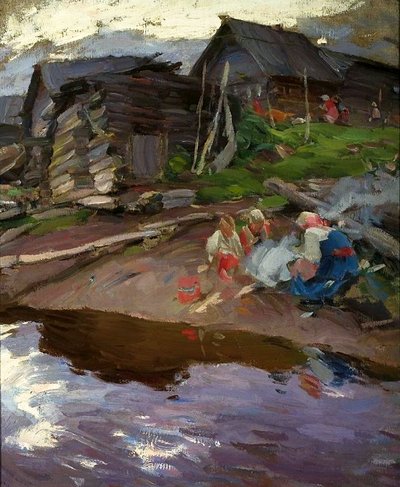 In the Evening by Abram Efimovich Arkhipov
